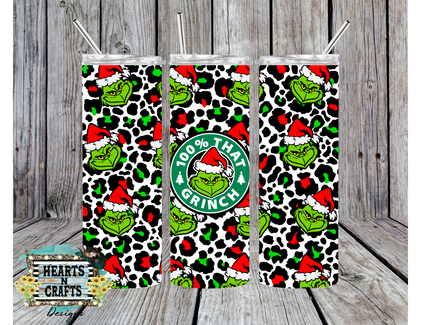 100% That Grinch 20 oz Tumbler - RTS