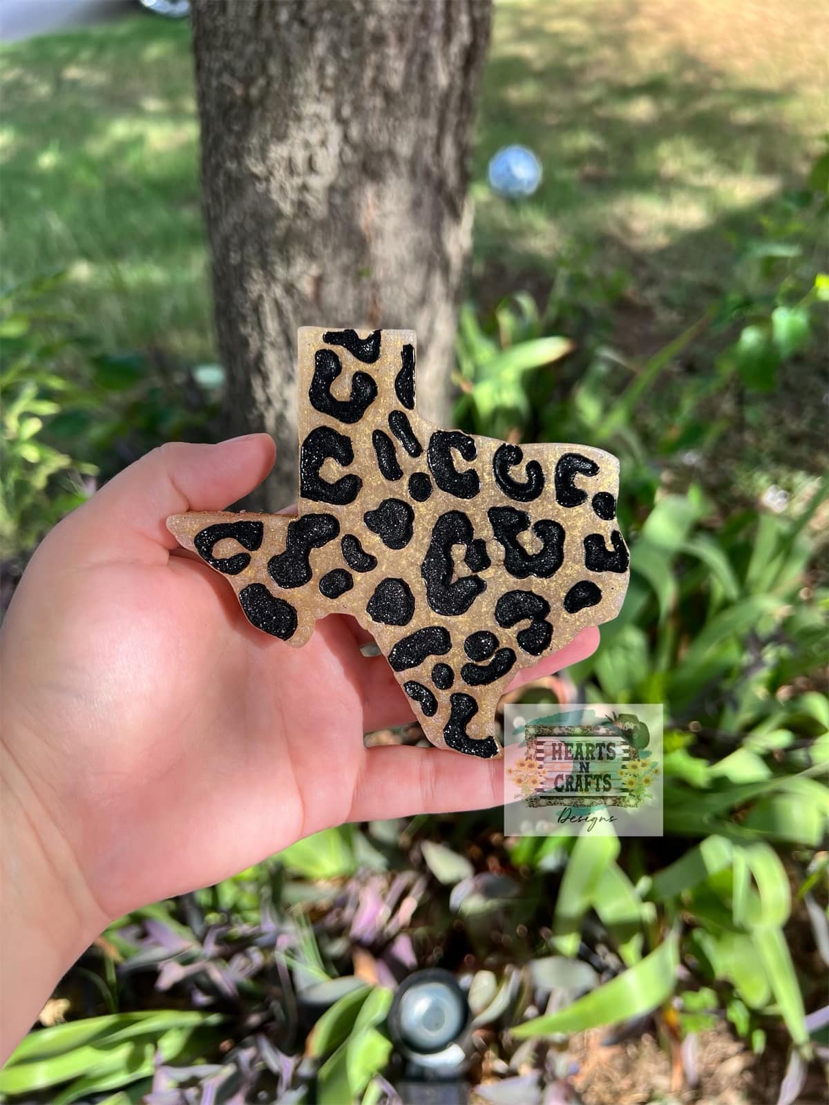 Texas Leopard Print Car Freshie