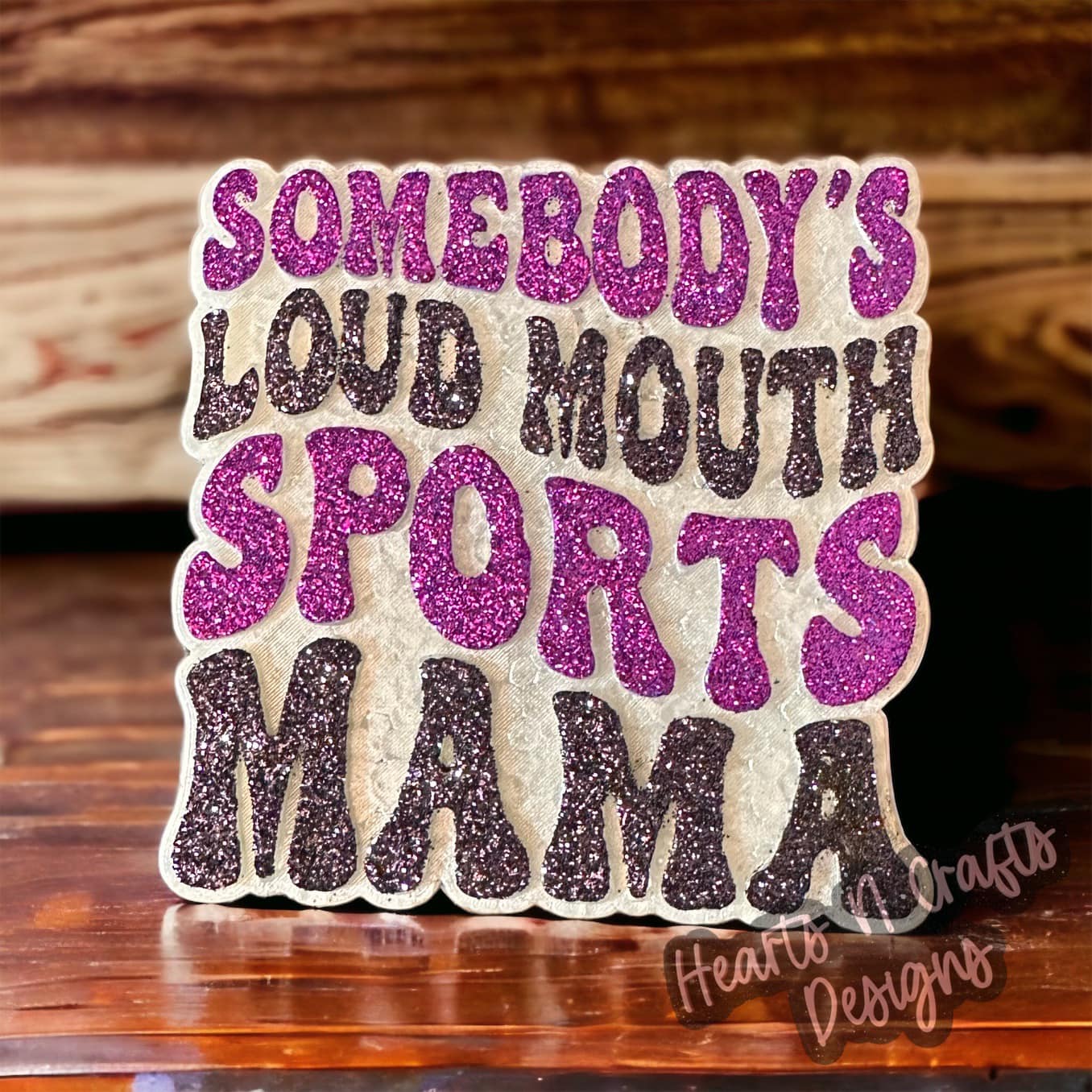 Somebody's Loud Mouth Sports Mama Car Freshie