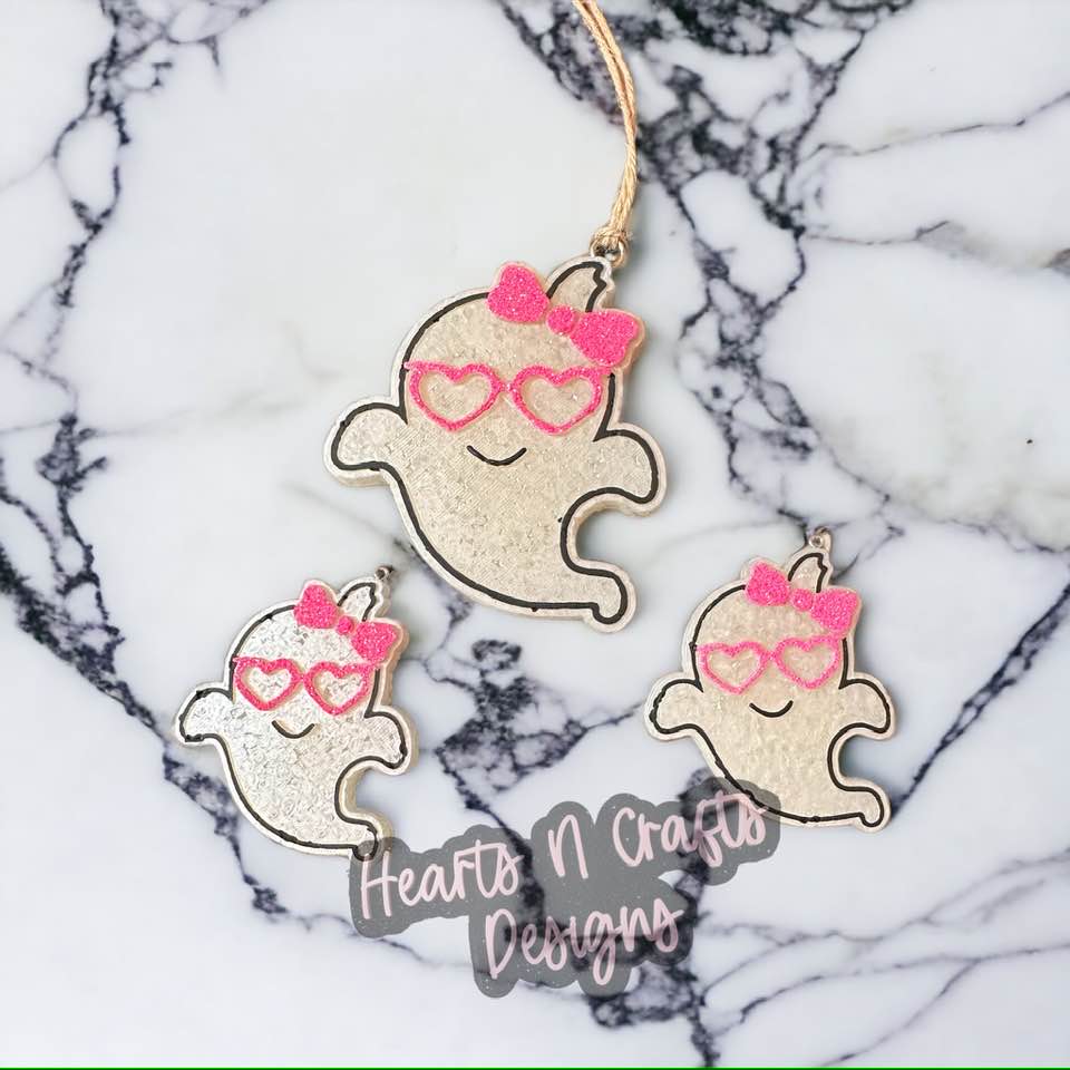 Girlie Ghosts w/ Vent Clips Car Freshie Set