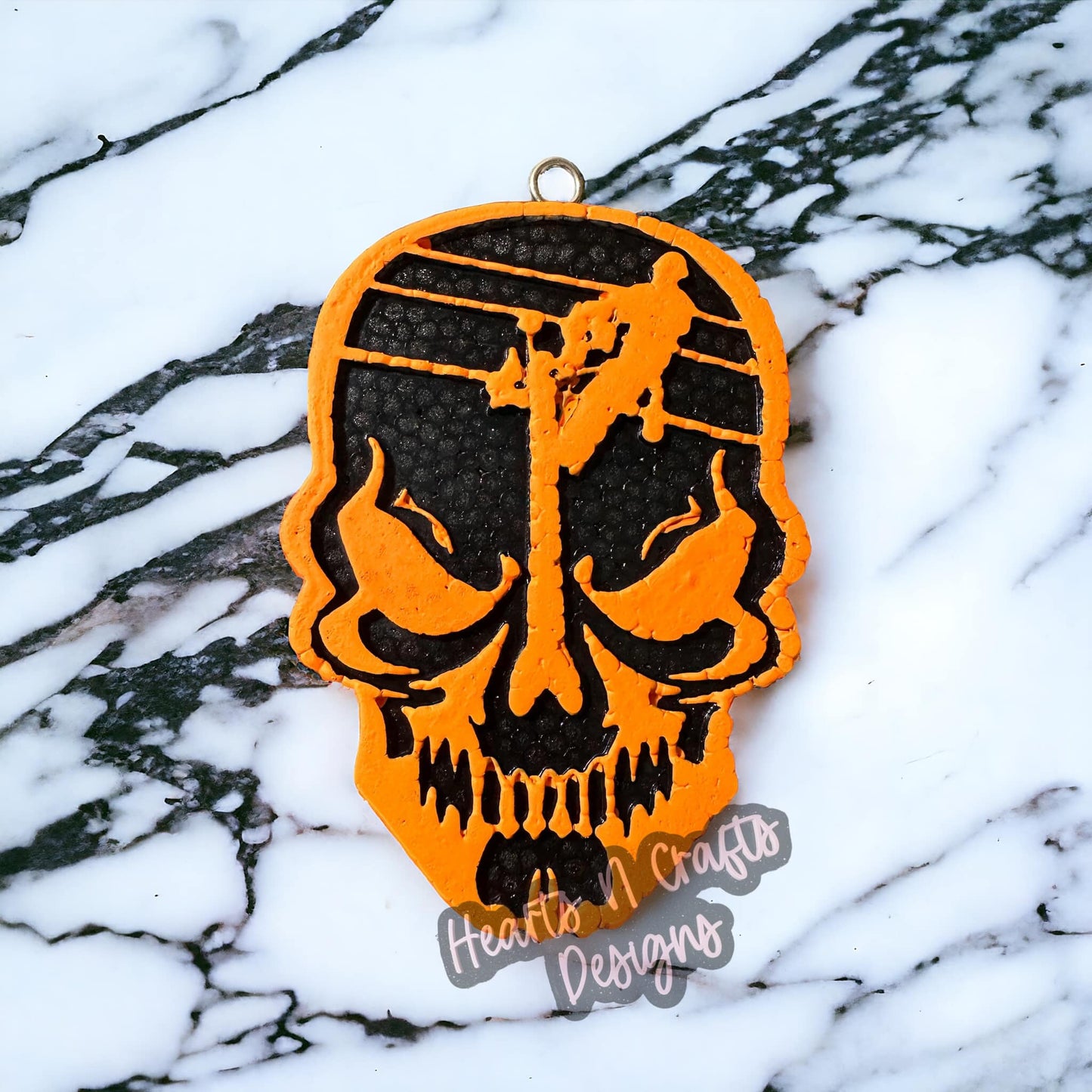 Lineman Skull Car Freshie