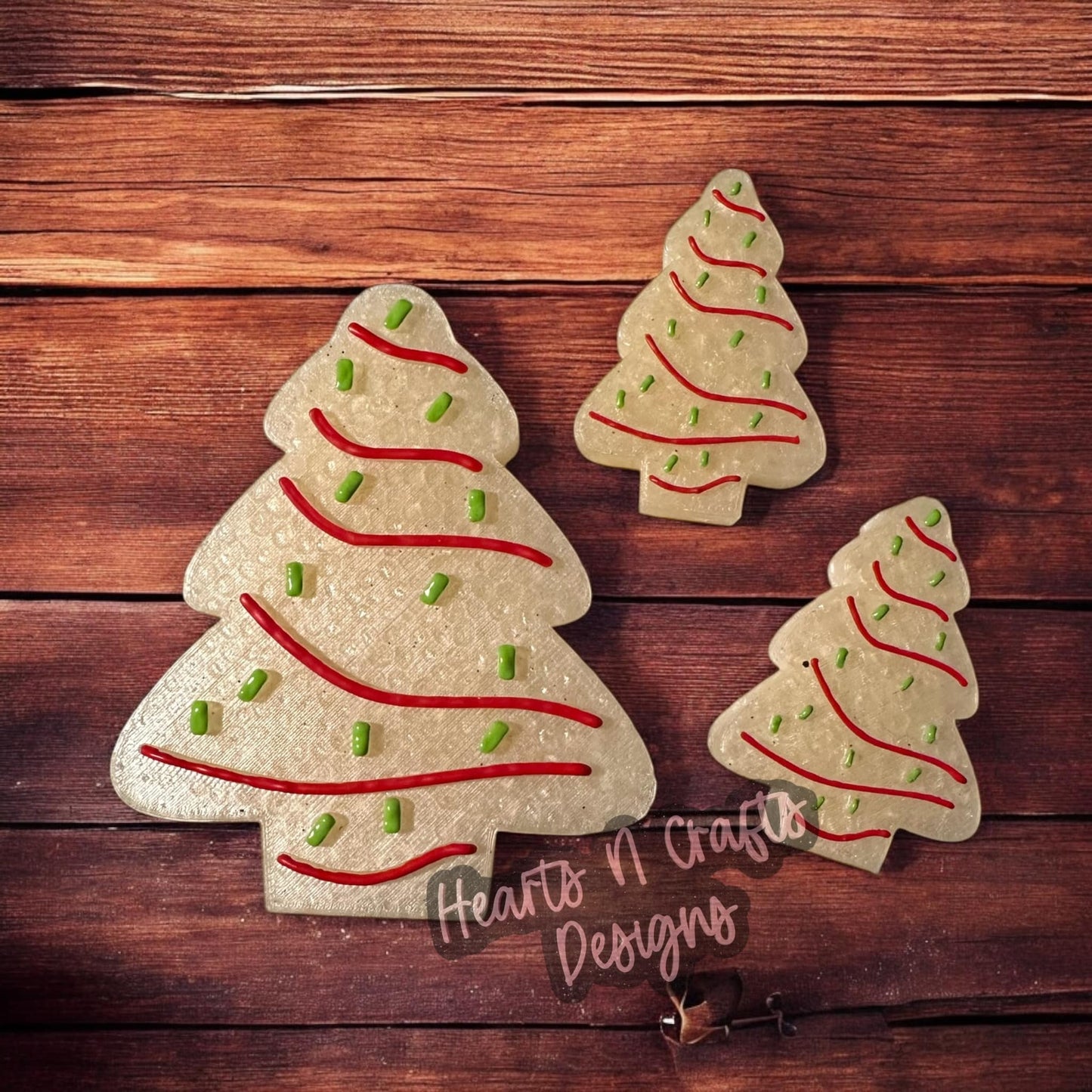 Christmas Tree Snack Cakes w/ Vent Clips Car Freshie Set
