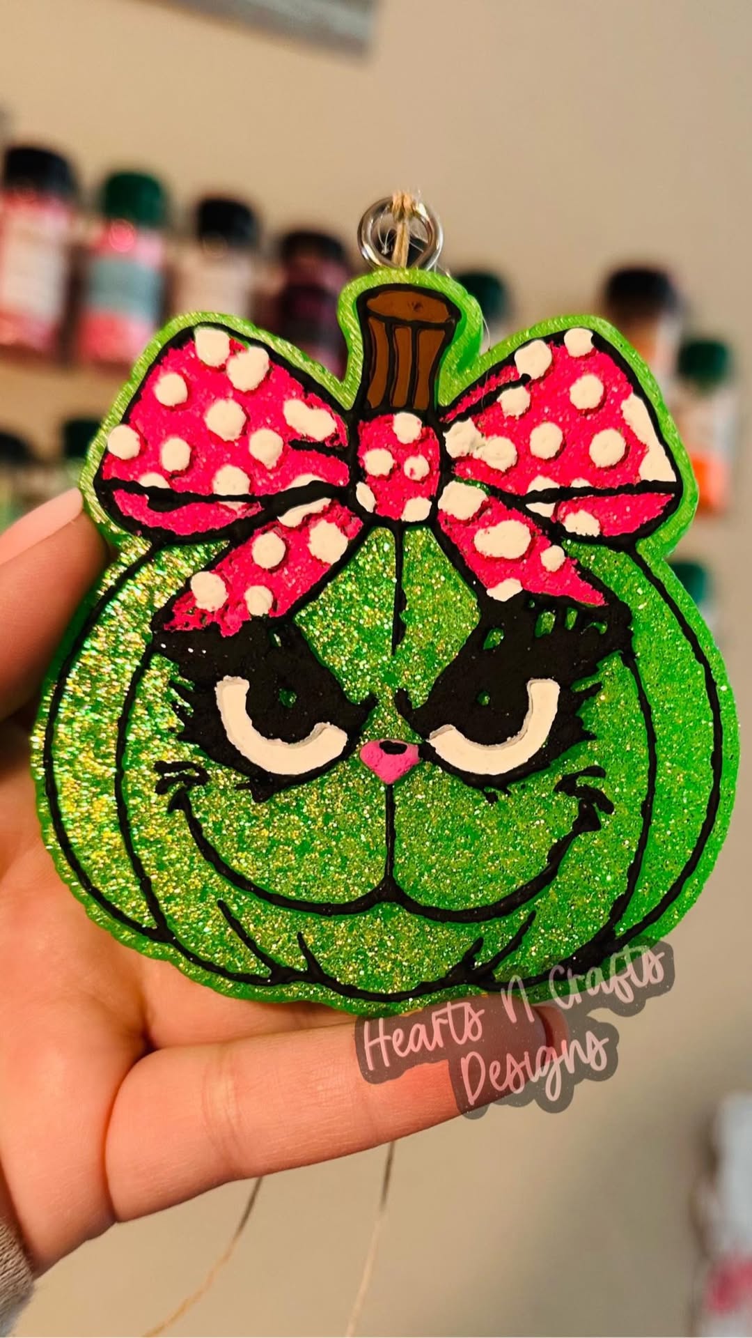 Grinch Pumpkin Car Freshie