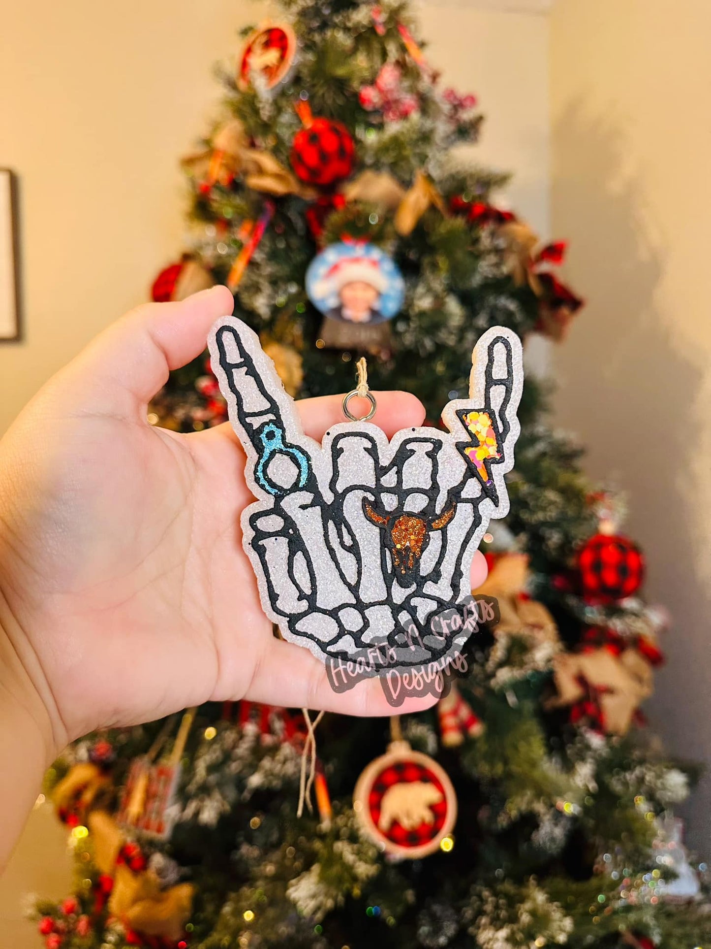 Western Gypsy Skeleton Hand Car Freshie