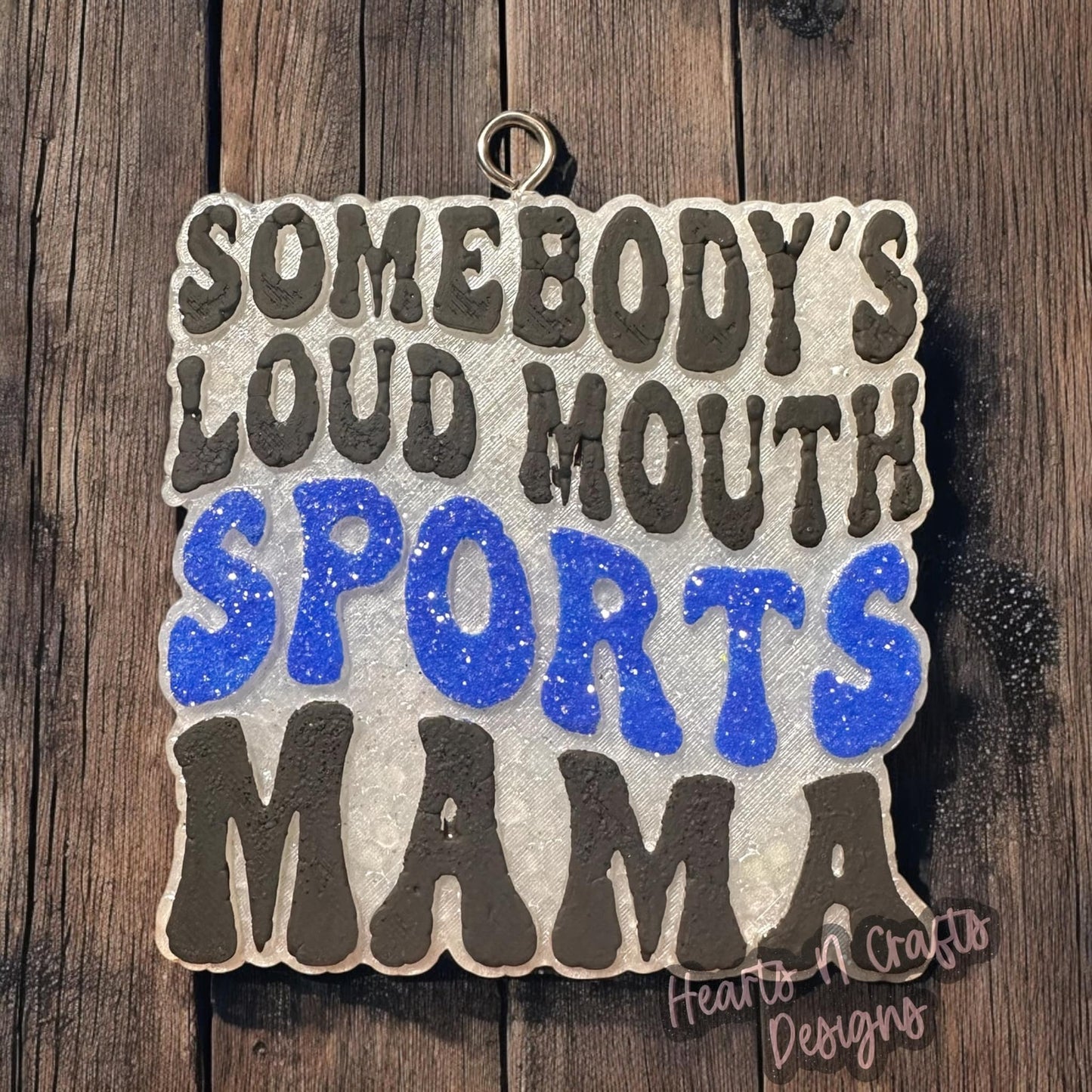 Somebody's Loud Mouth Sports Mama Car Freshie