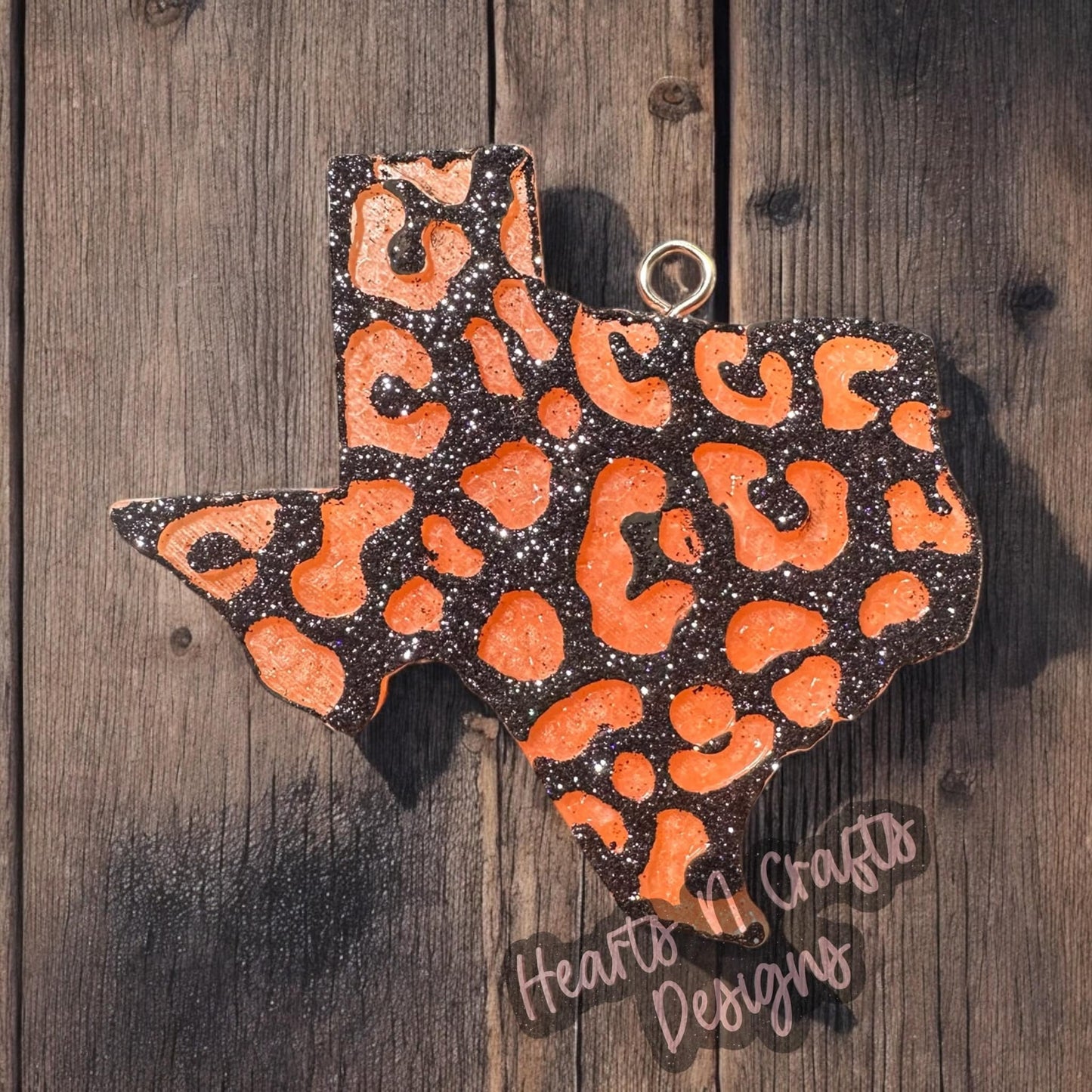 Texas Leopard Print Car Freshie