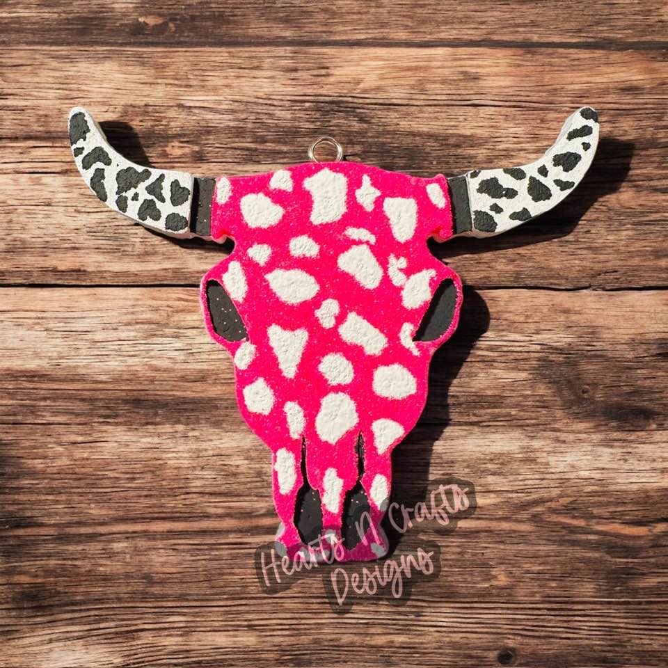 Bull Skull Car Freshie