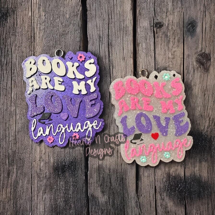 Books Are My Love Language Car Freshie