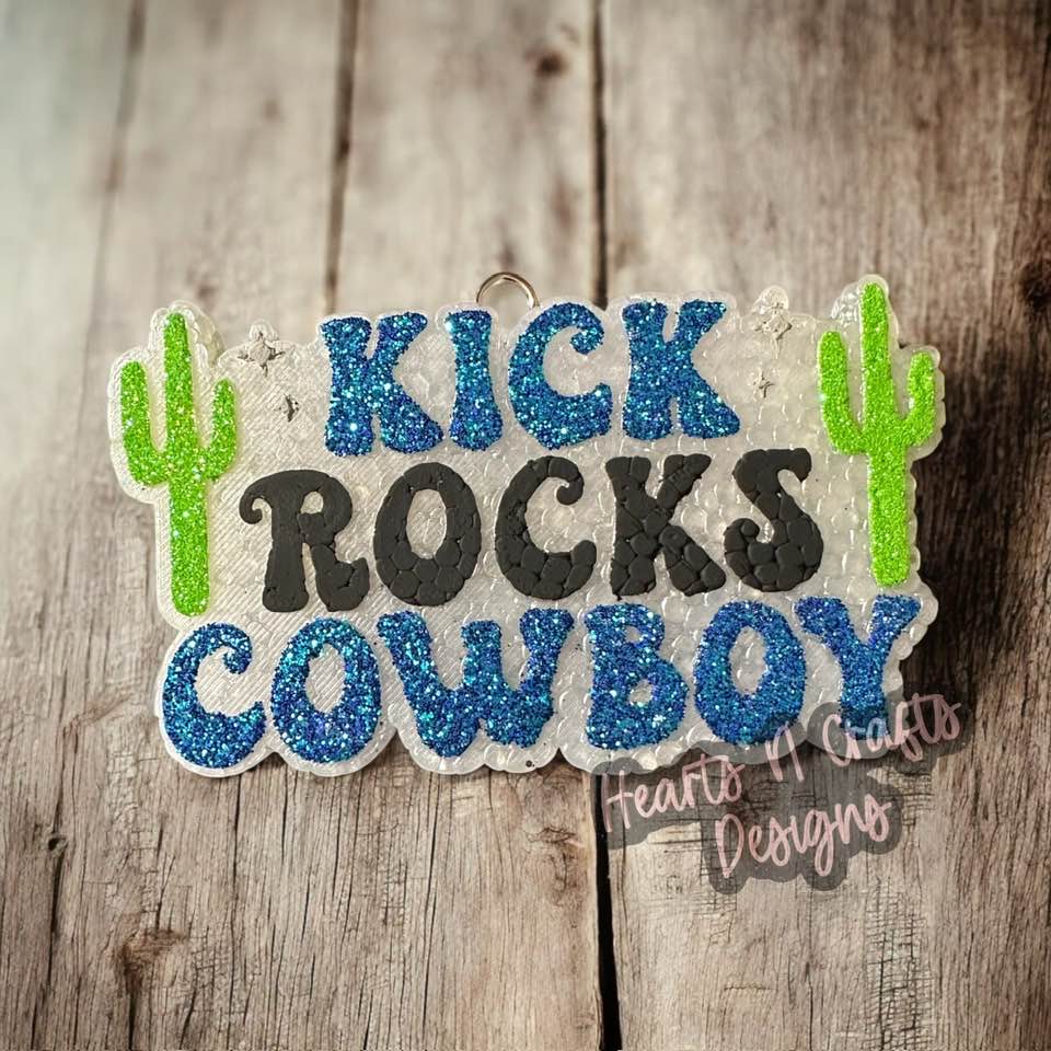 Kick Rocks Cowboy Car Freshie