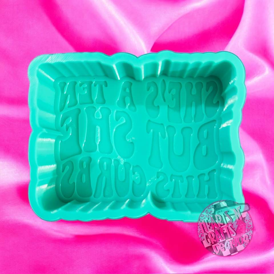 She's a Ten But She Hits Curbs Silicone Mold