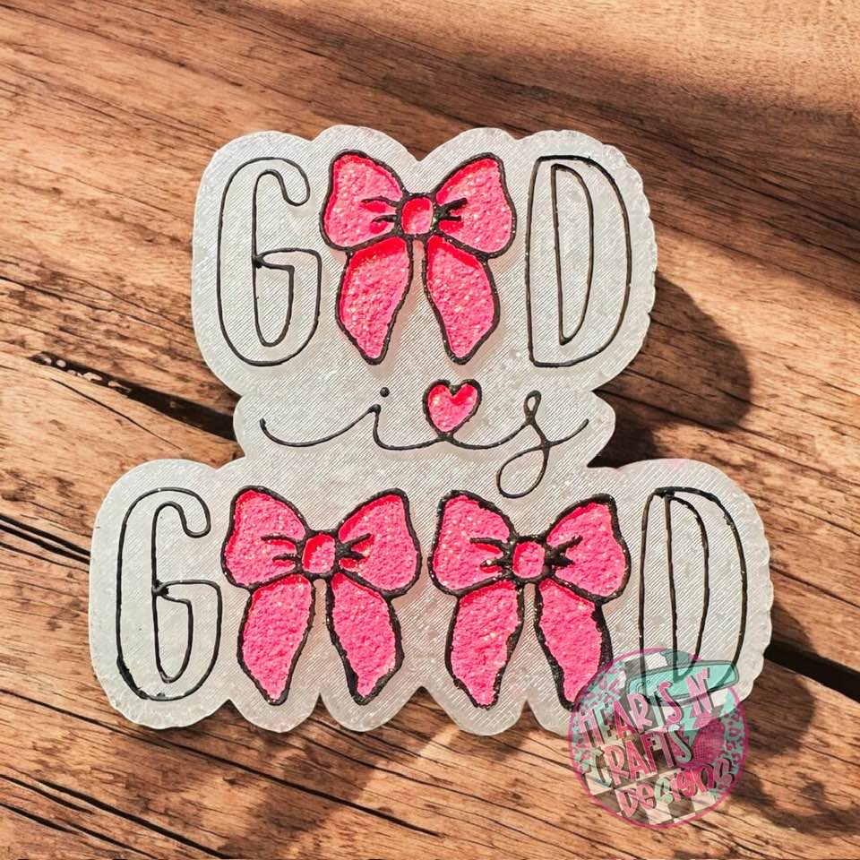 God Is Good w/ Bows Silicone Mold