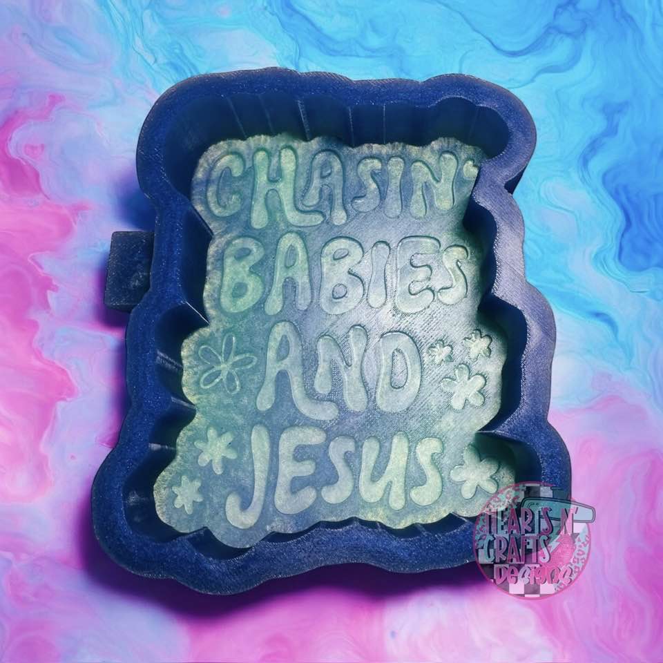 Chasin' Babies And Jesus Silicone Mold