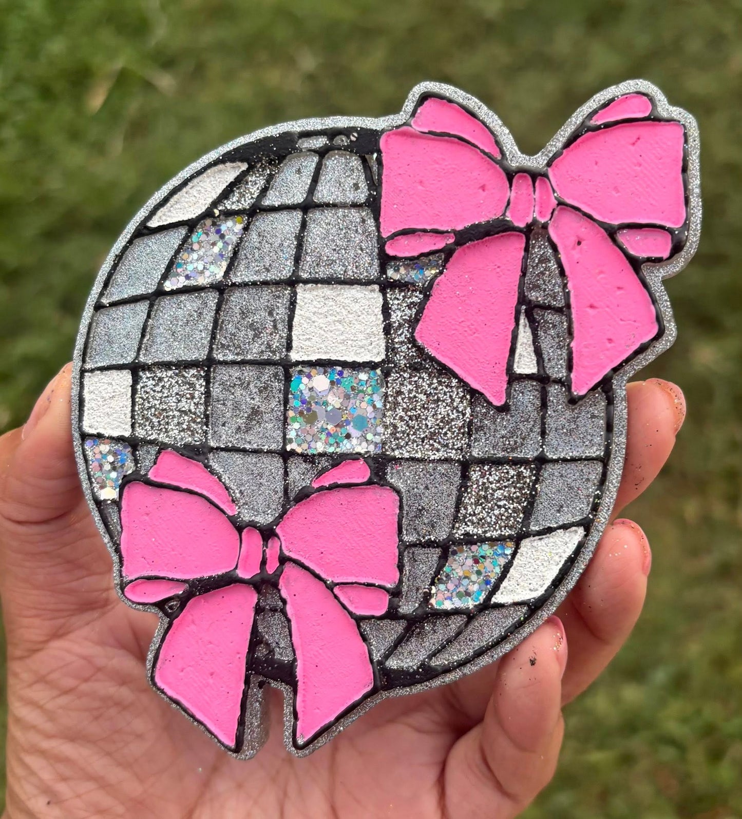 Disco Ball w/ Bows Silicone Mold