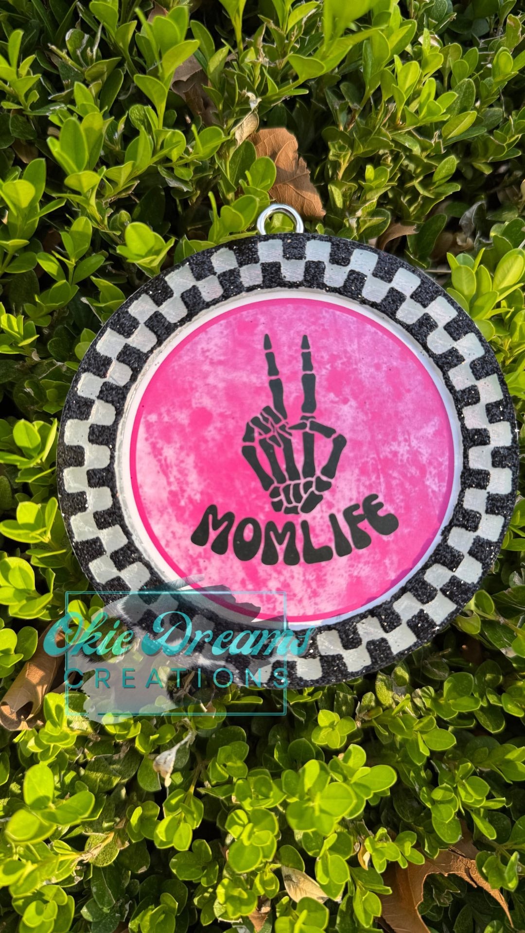 4" Round Checkered Silicone Mold