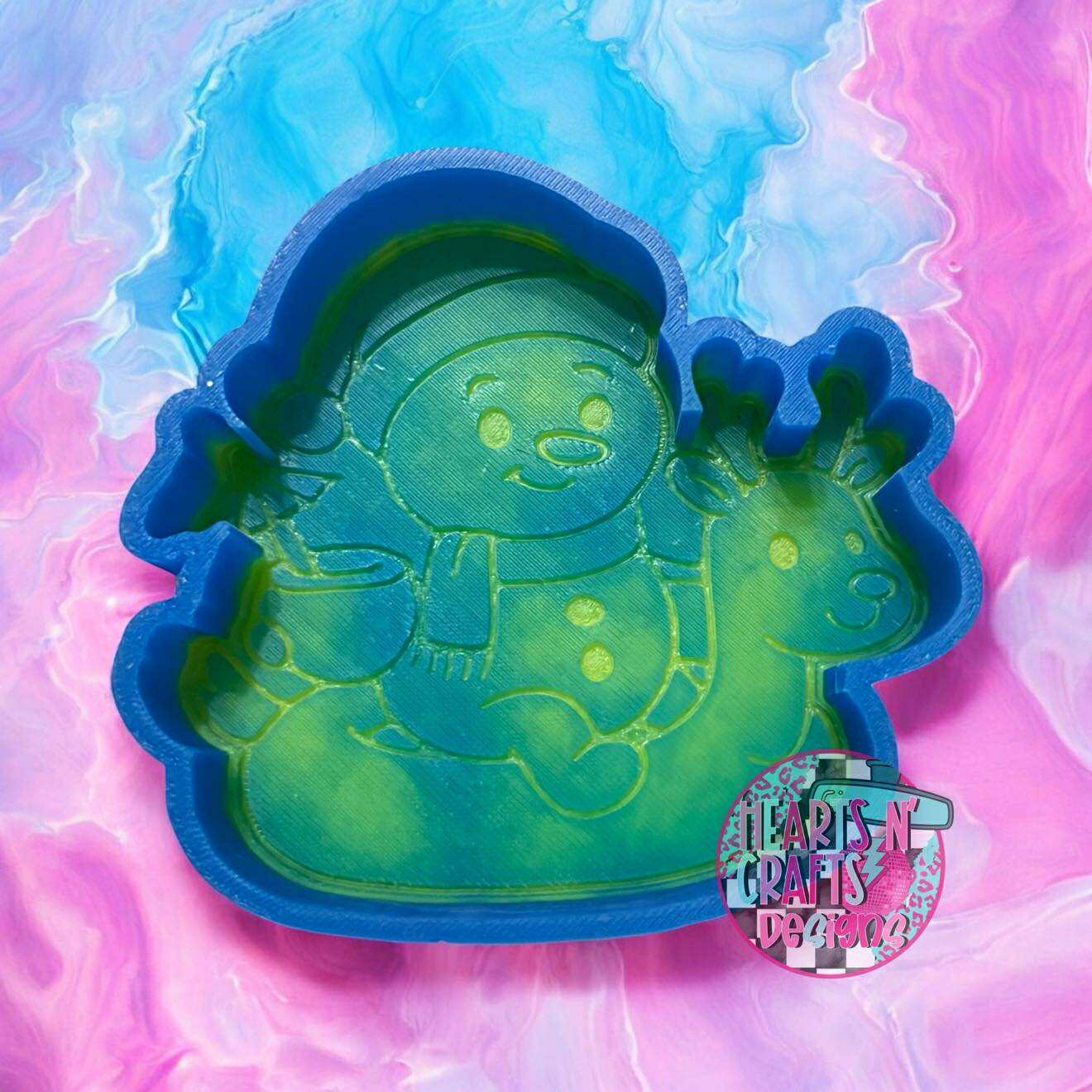 Snowman Floaty Silicone Mold