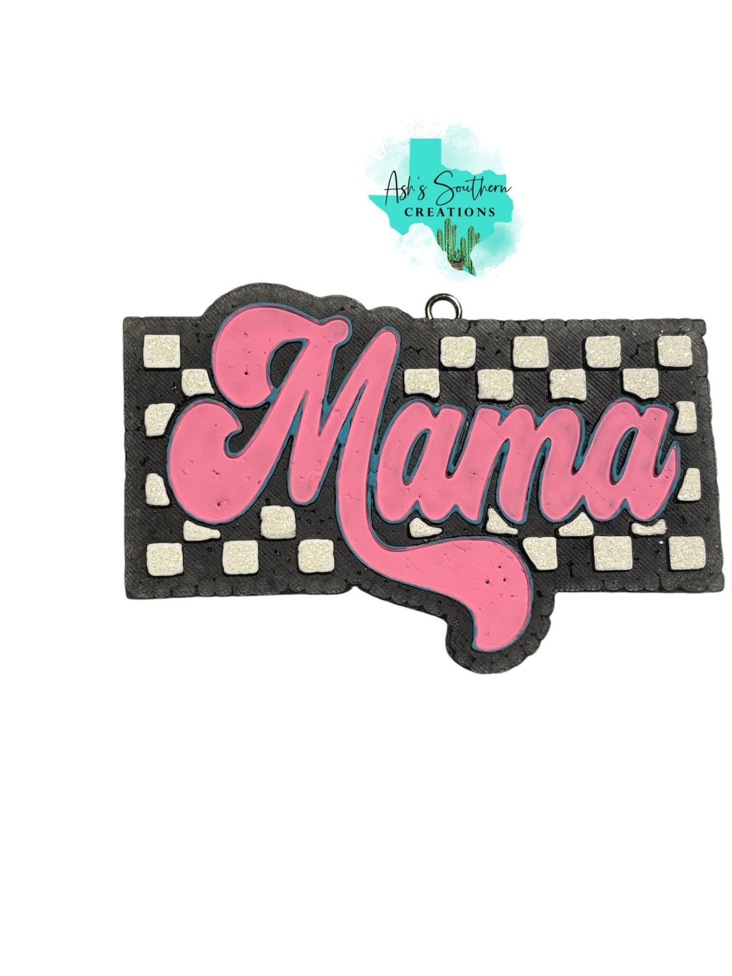Mama Checkered Silicone Mold