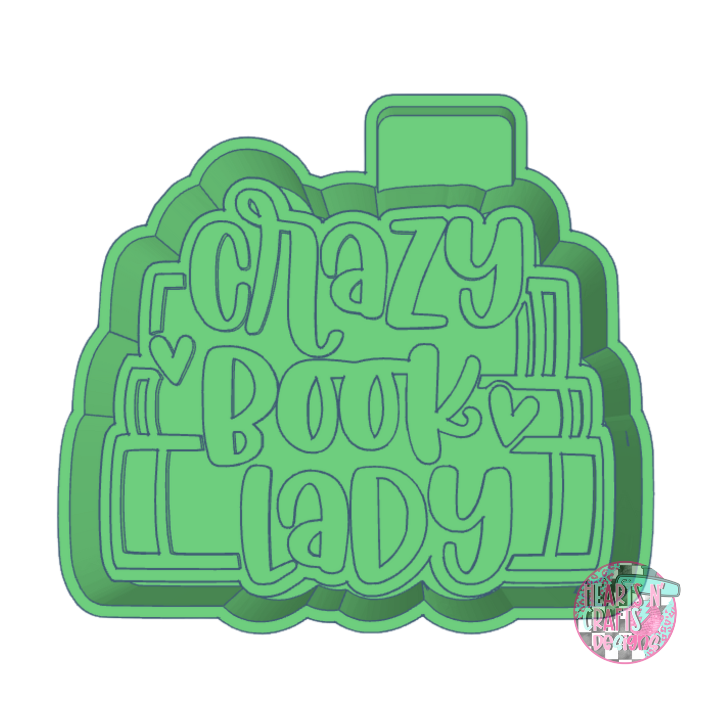 Crazy Book Lady Silicone Mold