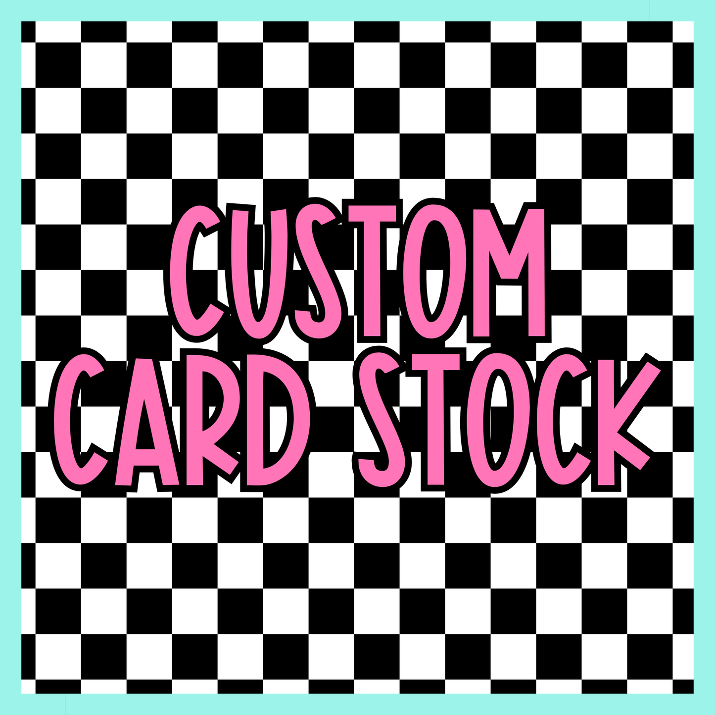 Custom Cardstock for Car Freshies