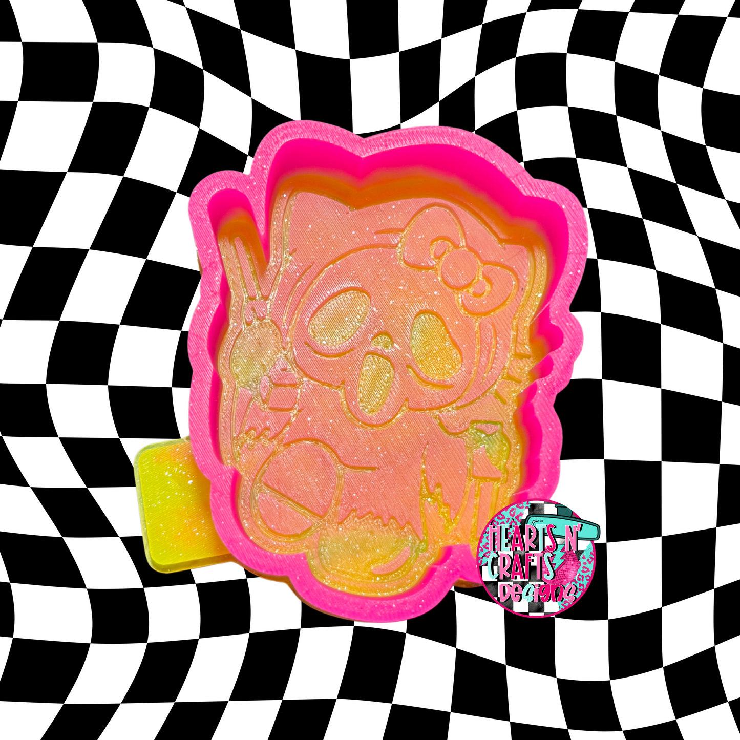 Ghost Face Kitty Silicone Mold