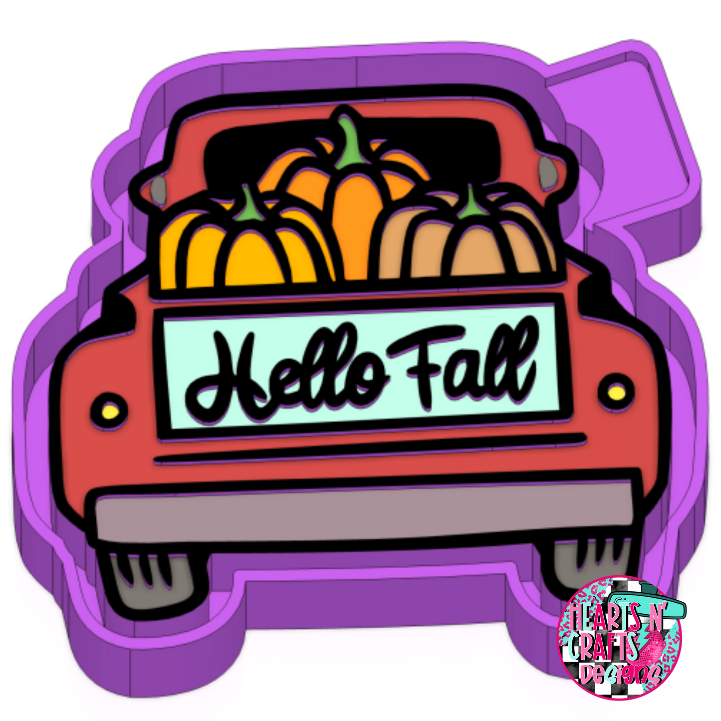 Hello Fall Truck Silicone Mold