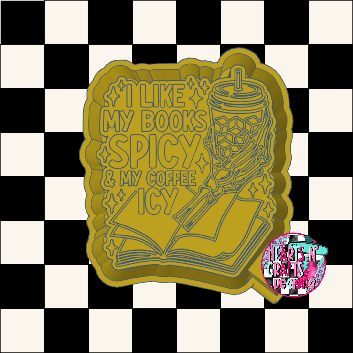 I Like My Books Spicy & My Coffee Icy Silicone Mold