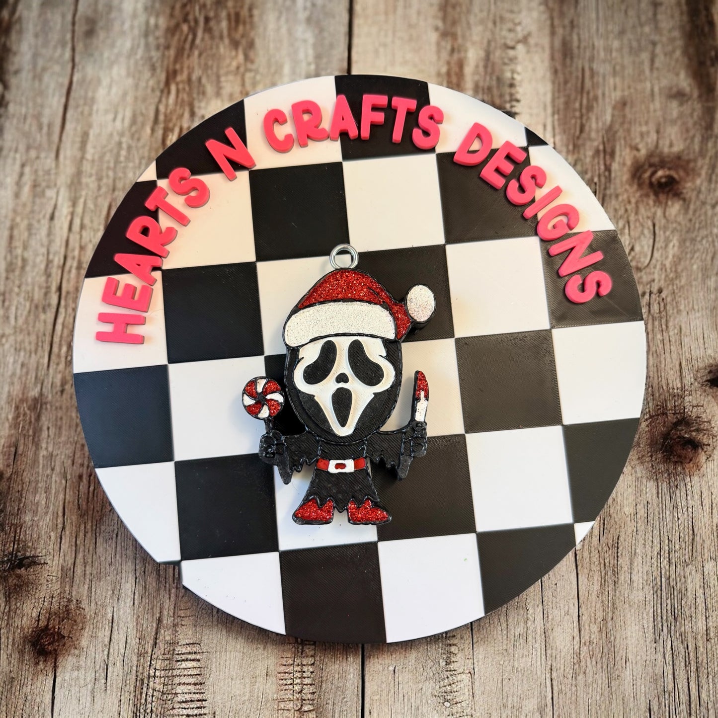 Santa Ghost Face Car Freshie