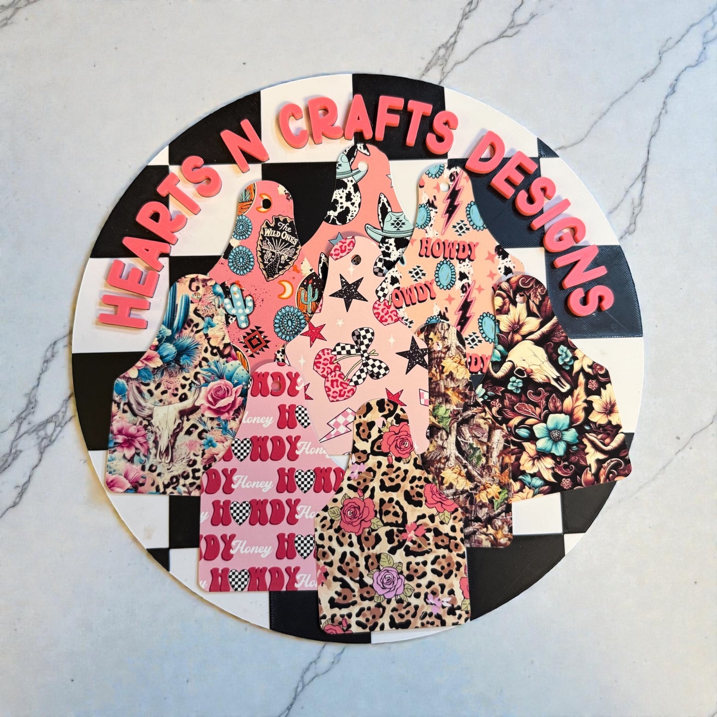 Cow Tag Cardstock - Set of 12