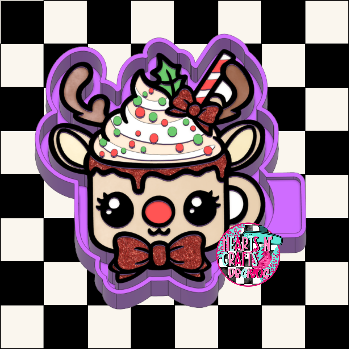 Reindeer Coffee Mug Silicone Mold