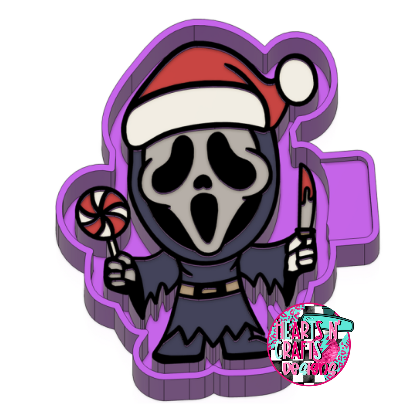 Santa Ghost Face Silicone Mold