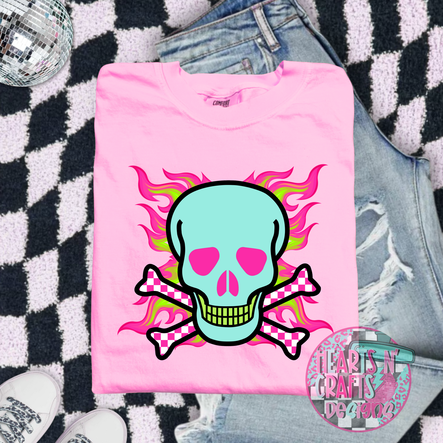 Trendy Skull Cross Bones