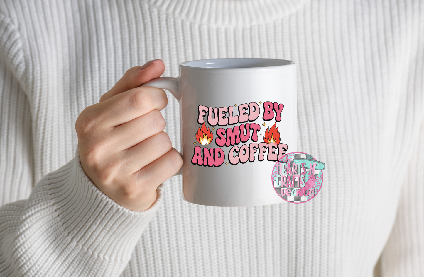 Fueled By Smut & Coffee 12oz Coffee Mug