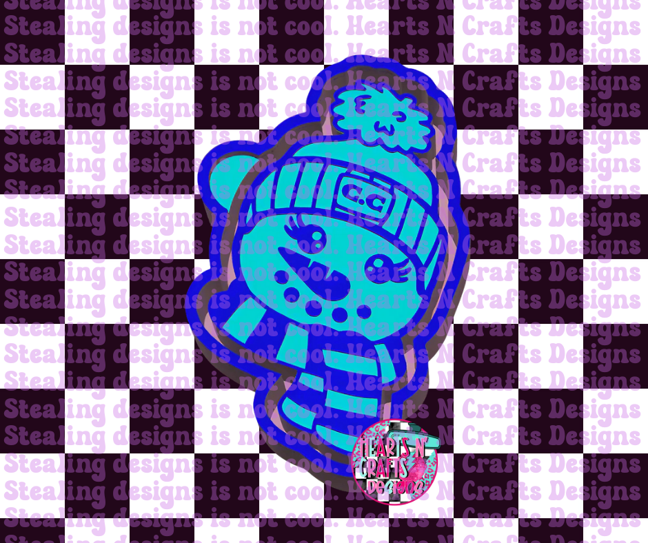 Snowman Beanie Silicone Mold