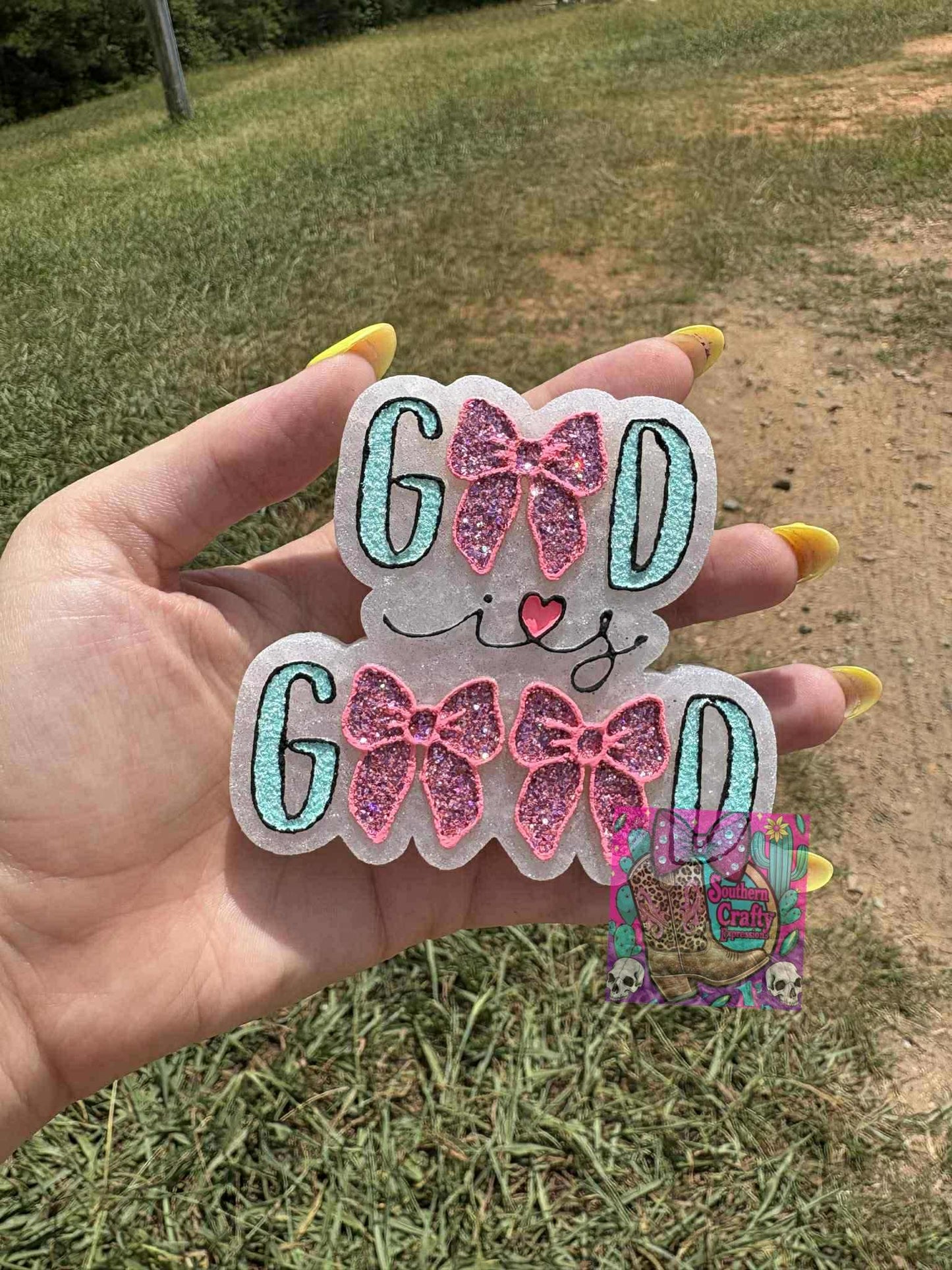 God Is Good w/ Bows Silicone Mold