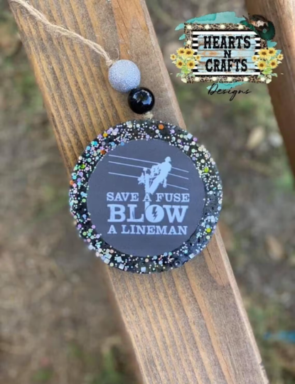 Save A Fuse Blow A Lineman Car Freshie