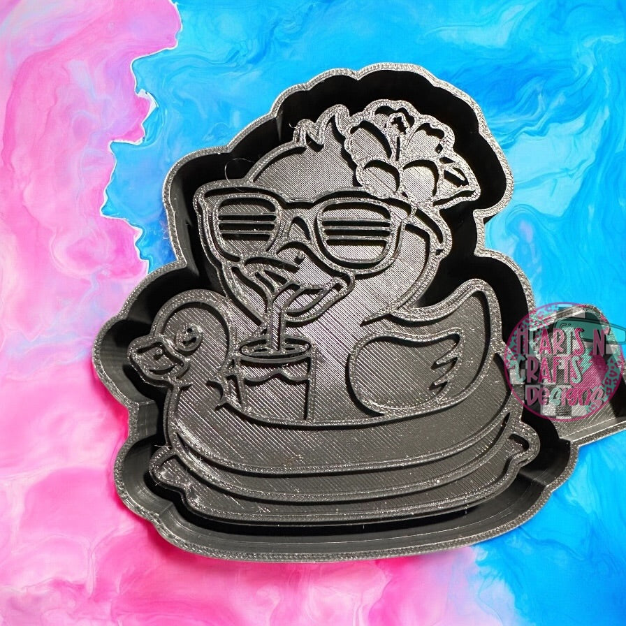 Duck on Floaty Silicone Mold