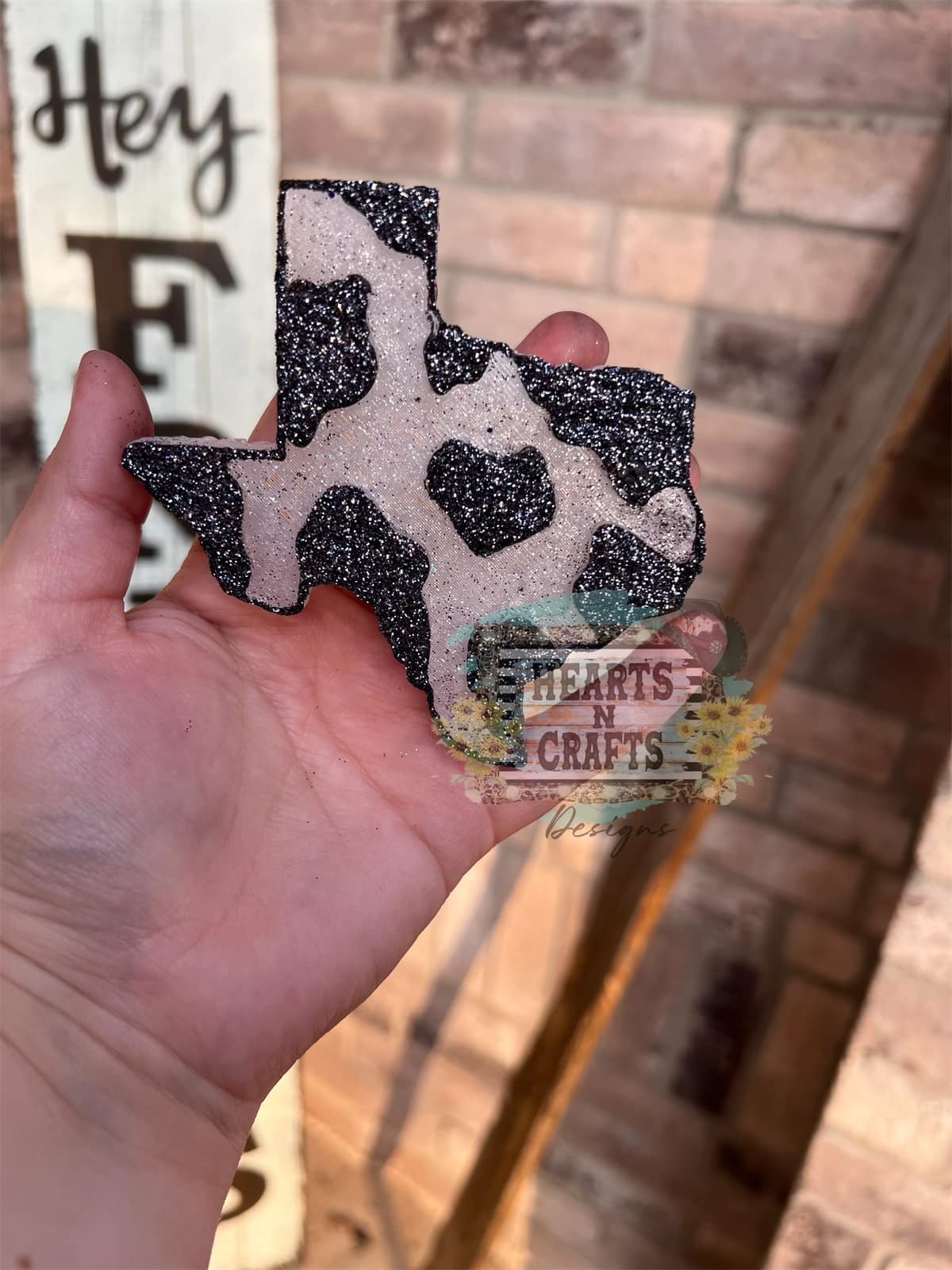Texas Cow Print Car Freshie