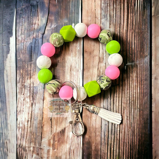 Camo Key Ring Wristlet