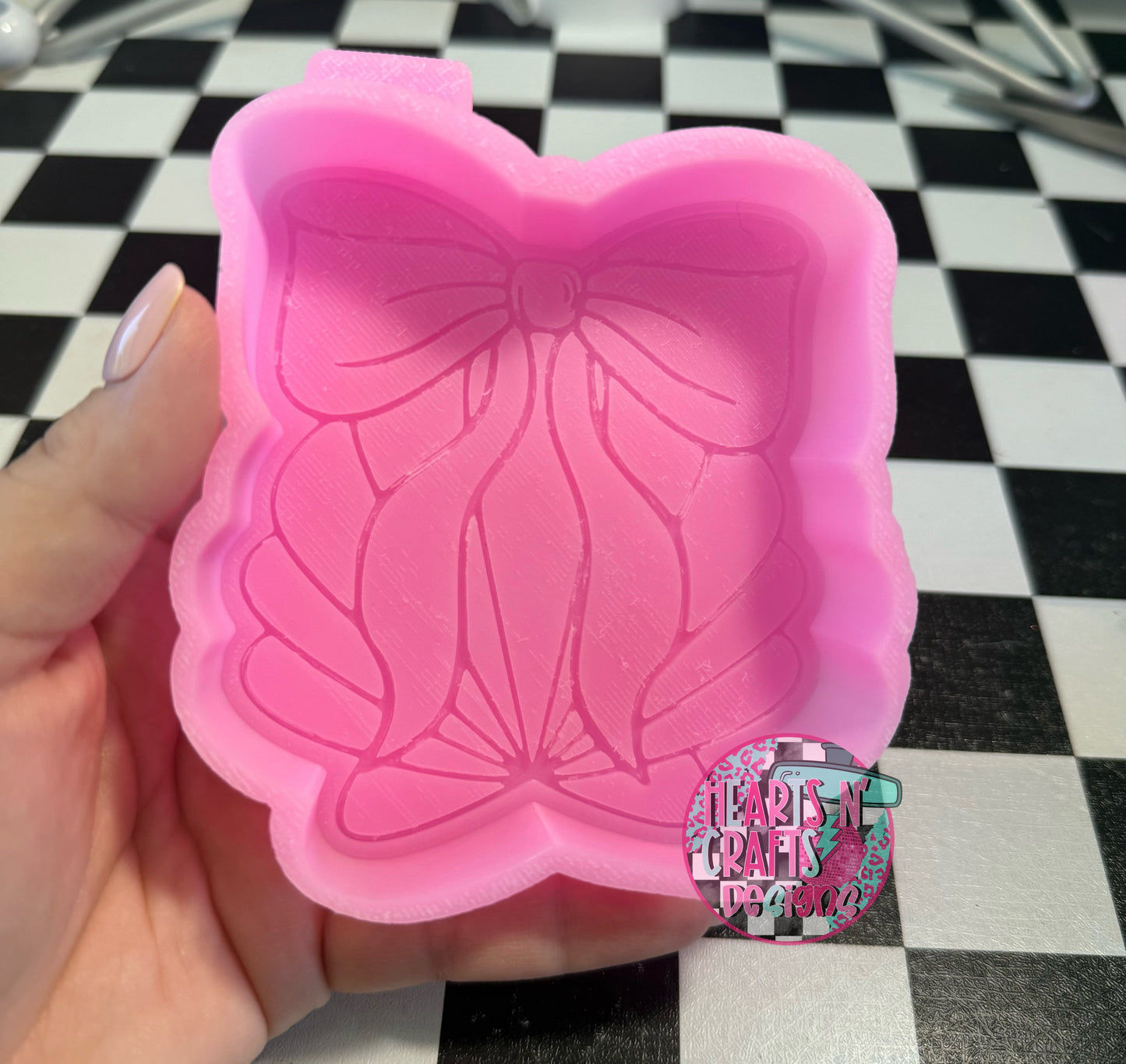 Clam Shell with Bow Silicone Mold