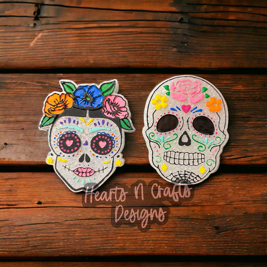 Dia De Los Muertos, Day of the Dead, Sugar Skull Car Freshie