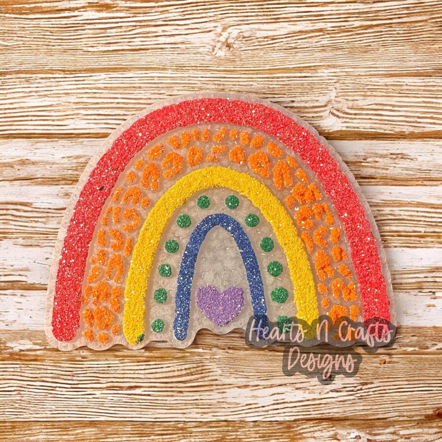 Rainbow Leopard Car Freshie