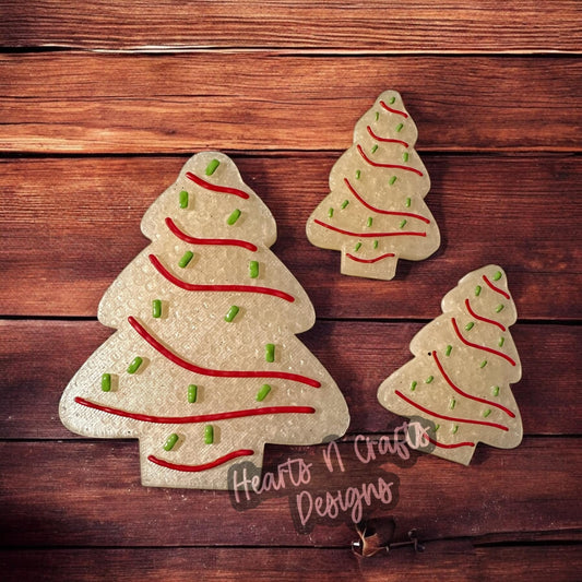Christmas Tree Snack Cakes w/ Vent Clips Car Freshie Set