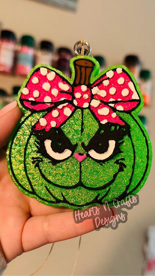 Grinch Pumpkin Car Freshie
