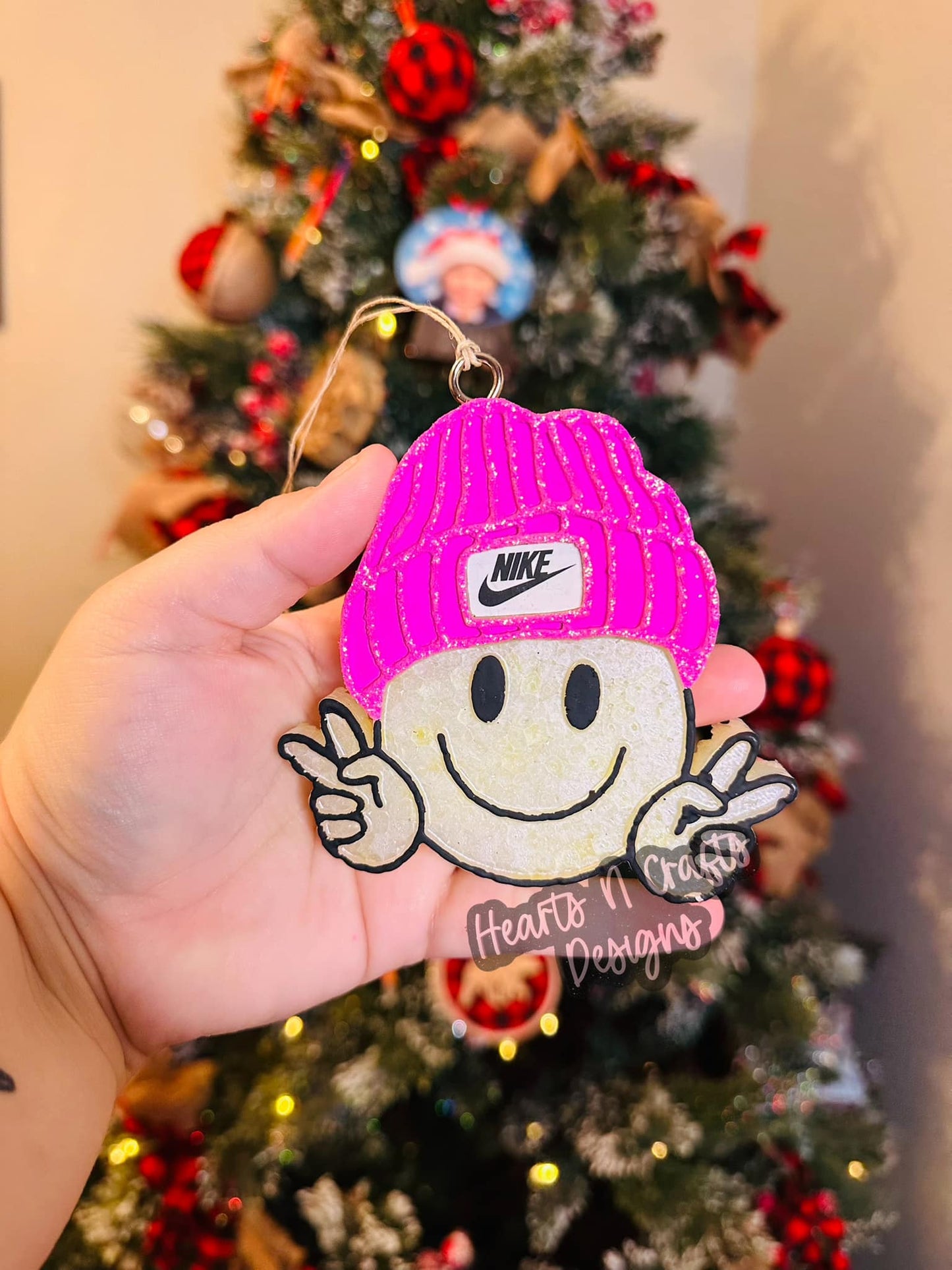 Smiley Beanie Car Freshie