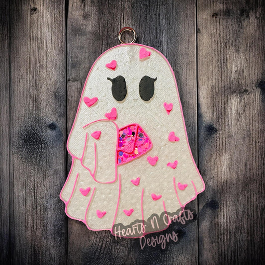 Ghost Valentines Day Car Freshie