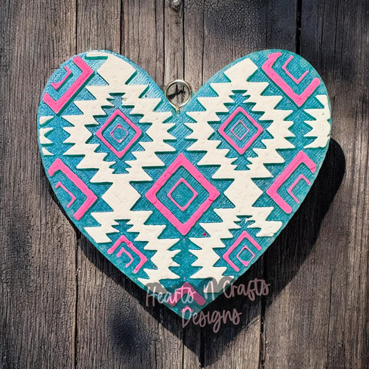 Aztec Heart Car Freshie