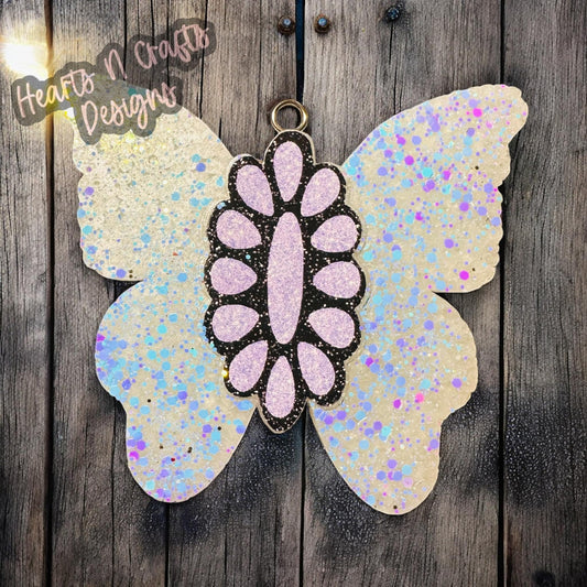 Butterfly Squash Blossom Car Freshie