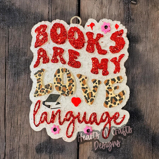 Books Are My Love Language Car Freshie