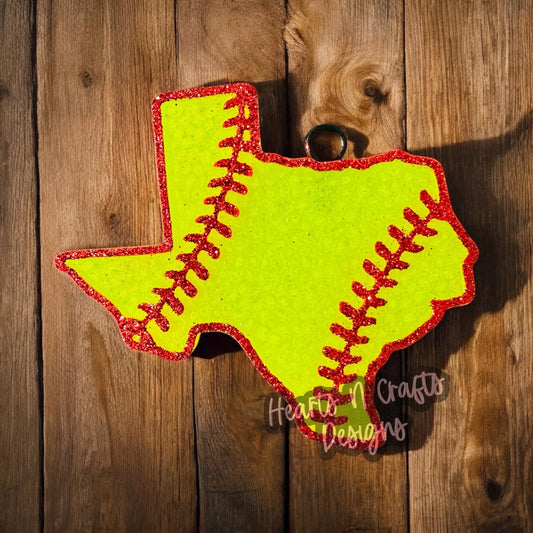 Texas Softball Car Freshie