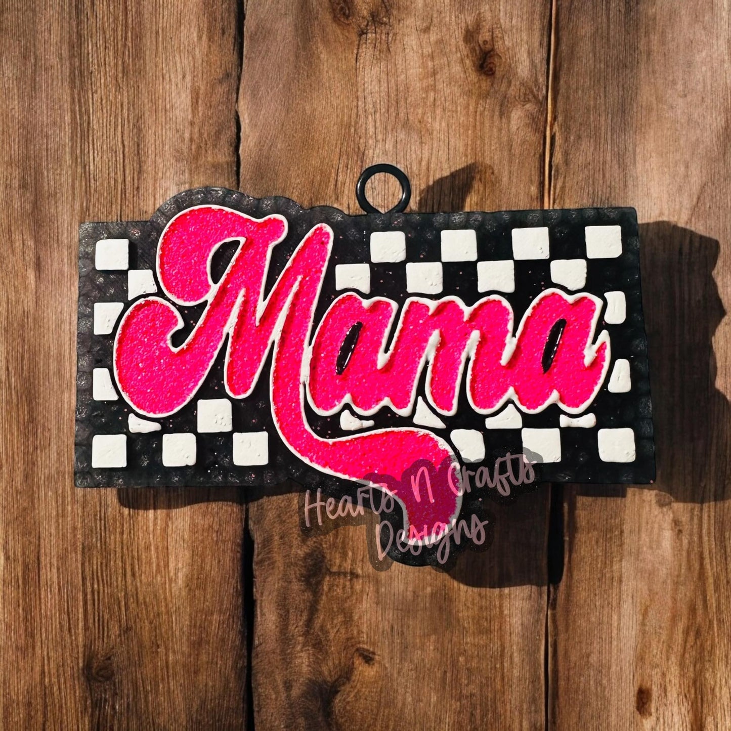 Mama Checkered Silicone Mold