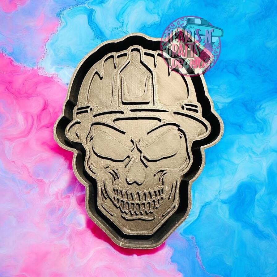 Hard Hat Skull Silicone Mold